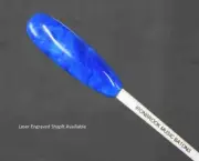 Music Conductor Baton - Pearlescent Blue swirl with Gift Box