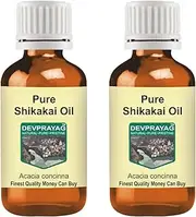 Pure Shikakai Oil (Acacia concinna) Natural Therapeutic Grade (Pack of Two) 100mlx2 (6.76 oz)
