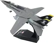 Replica Pre-Build Aircraf Diecast Metal1/100 Scale for F14 Corsair Tomcat Fighter Wing Military Aircraft ModelAdult Display Collections Collection Gift Display