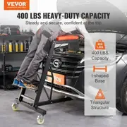 Top Automotive Creeper, Engine Creeper with Adjustable Height 45.7" to 66.3",181.44KGS Capacity High Creeper, 4 Swivel Caster Wheels, Heavy Duty Foldable Creeper for Auto Repair and Maintenance