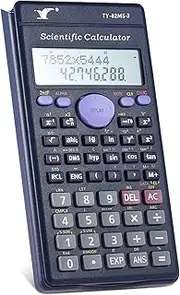 Scientific Calculator Counter 240 Functions 2 Line Display Busin Office Middle High School Student SAT/AP Test Calculate