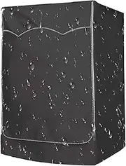 Roller Washing Machine, Waterproof Zippered Washer Storage Bag with Silver-Plated PU Coating, Sun Proof Laundry Machine Storage Bag for