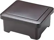 J-Kitchens PBT Wakamaru Rice Box, Red Lacquer Inside Shindame Dry Lacquer, 6.5 x 5.6 x 3.0 inches (16.6 x 14.2 x 7.5 cm), Dishwasher Safe, Microwave Safe, Made in Japan