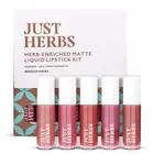 Just Herbs Ayurvedic Herb Matte Liquid Lipstick Kit Set of 5 - Brights and Pinks