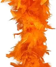 Lylac Party Feather Boa, 1.8 m Length, Orange