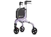Purple Planetwalk Premium 3 Wheel Rollator Walker for Seniors - Ultra