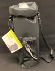 Grab & Go™: Insulated Wine Bottle Carrier in Black by True W/ Wine Key.
