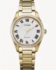 Ladies Citizen Eco-Drive Dress Classic Arezzo Diamond Watch Sapphire Crystal.