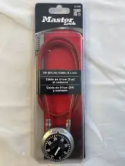Master Lock Cable and Combination Lock for Bikes and Other Outdoor Equipment