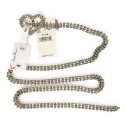 Rhinestone Heart Bucle Belt Size S-M Macy's Backstage True Love- 3 Row New