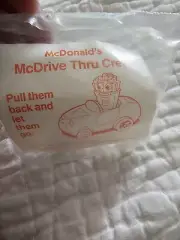 RARE & SEALED Fry - 1990 McDonald's McDrive Thru Crew Pull Back Toy D