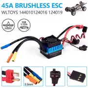 WLtoys 124019 Original 45A Brushless ESC With Cooling Fans For 1/12 RC Car Parts