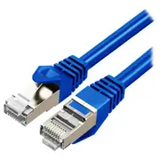 Cruxtec CAT7 10GbE Triple Shielding Ethernet Cable Blue 50m