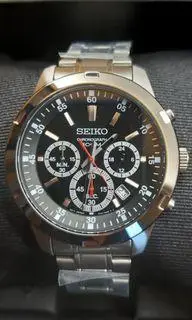 在飛比找旋轉拍賣優惠-最新款正品SEIKO精工～賽車款3眼紅針石英錶