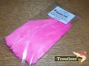 PINK HARELINE STRUNG SADDLE HACKLE 5-7" - NEW FLY TYING FEATHERS