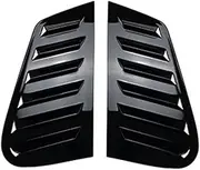 Car Rear Window Louver Shutter Side Vent Cover Trim Compatible For 9N 2001-2009 Bright