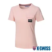 在飛比找PChome24h購物優惠-K-SWISS Label Pocket Tee棉質吸排T恤