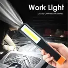 2pcs Rechargeable LED Work Lights Magnetic Cordless COB Inspection Lamps Torch