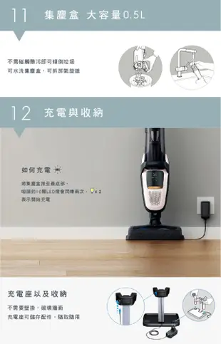 【Electrolux 伊萊克斯】Pure F9 滑移百變吸塵器 冰雪白 PF91-6BWF (5折)