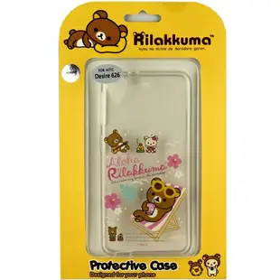 Rilakkuma 拉拉熊/懶懶熊 HTC Desire 626 /HTC Desire 628 (D626x) /HTC Desire 628 彩繪透明保護軟套