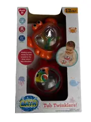 Play Bath Toys Tub Twinklers - Crab and Octopus, 2 pcs.