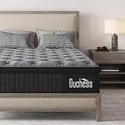 Duchess Queen Hybrid Mattress - A Luxurious Mattress Combining Memory Foam and Pocket Springs for Advanced Pressure Relief, Enhanced Breathability, and Premium Reinforced Edge Support
