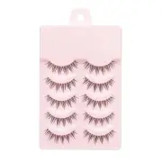 5 Pairs Makeup Eyelashes 3D False Lashes Soft Wispy Natural Lashes Extension