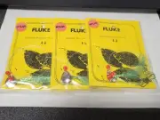 3 NJ Hand Tied 2/0 Hook w/Olive Mylar-Beads-Spinner Fluke/Summer Flounder Rig