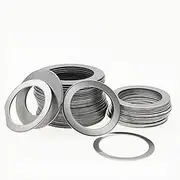 Stainless Steel Rings Flat Thin Gasket, 10pcs Stainless Steel Flat Washer Precision Gasket Shim M20-M30 Thickness 0.1-1mm(30x40 Thickness 0.1mm)