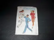 Simplicity Pattern 6620 Misses' Pullover Top, Pants, Shorts and Jacket 10~14 Unc