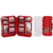 Milwaukee Screw Driver Bit Set W/Carbide Hammer Drill Bit Kit Steel (67-Piece)
