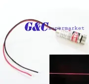 2PCS Red Line Laser Module 5mW 650nm Focus Adjustable Laser Head 5V