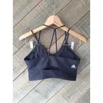 （加厚胸墊）ADIDAS LONG YOGA BRA 女 中度支撐 運動內衣 黑 GL0582