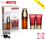 Clarins Double Serum 50ml & Super Restorative Day Cream 15ml& Night Cream 15ml