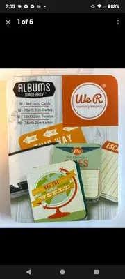 We R Memory Keepers Journaling Pads 3"x4" Prompts Souvenir Vacation Cards Album