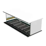 1/64 Scale Diecast Model Car Display Case with Light Display Stand Tabletop
