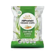 Go Natural HiProtein Veggie Chips Sour Cream & Chives Flavour 100g