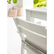 Santorini Outdoor Aluminium 2m Bar Table with 8 Bar Stools - Outdoor Aluminium Dining Settings