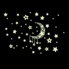 Night Moon Stars DIY Glow in The Dark Luminous Stickers D3Y1
