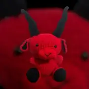 Crochet Baphomet Doll, Baphomet Plushie, Stuffed Baphomet
