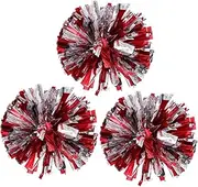 [Yardwe] Cheering Pom Poms Delicate Cheerleader Prop Sports Meeting Prop Sports Pom Poms Dancing Pom Poms Cheerleader Pompoms Prop Poms Poms Cheer Cheerleading Flowers Plastic Red