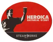 Steamworks Brewing Co Heroica Oatmeal Stout Coaster Burnaby BC Canada
