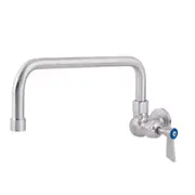 3Monkeez Stainless Steel Single Wall Mount Body with Single Control and 12" Spout - Taps and Rinse Jets (T-3MSW12) - T-3MSW12