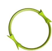 Toning Pilates Ring - Lightweight 14.96 Inches Fitness Ring Resistance Pilates Hoop - Non-Slip Exercise Equipment Double Grip Yoga Accessories for Women & Men