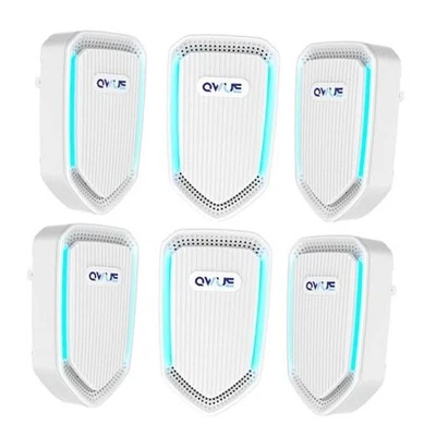 6Pack Air Ionizer Plug In, Filterless Home Negative Air Purifier, Quiet 6 Pack