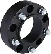 Szwaldaper Spacers Wheel Spacers Car Widening Kit 5x150 Hubcentric 110 Aluminum Adapter 25-50mm, for for Land, for Cruiser Separators Shims Plate Car Wheel Spacer Adapter(Black 25mm)