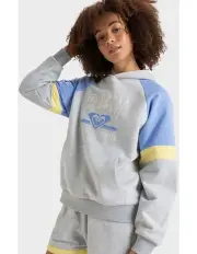 [Roxy] Essential Energy Blocked Hoodie in Grey