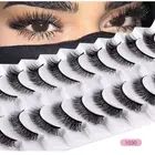 10 Pairs Wispy False Lashes Long Natural Eye Lashes Eyelash Extension