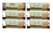 Italian Sesame Breadsticks 6 Packs NT WT. 4.4 oz. each. By: Alessi