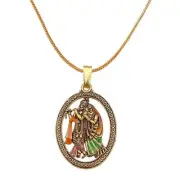 Indian Traditional Lord Radha Krishna Pendant For Unisex